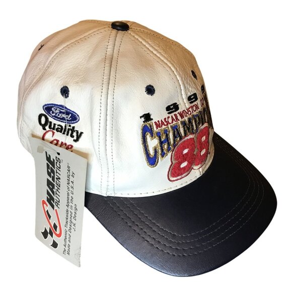 Vintage1999 NASCAR Winston Cup Champion #88 Leather Hat Ford Quality Care Racing - Picture 2 of 9